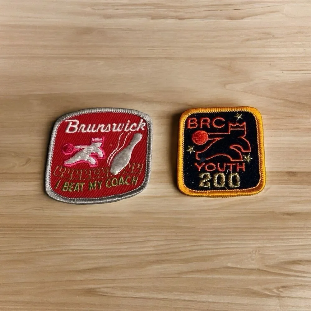Brunswick bowling patches excellent condition.